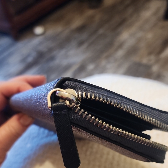 Kate Spade Sparkle Wallet - Dark Purple/ silver - Picture 3 of 6